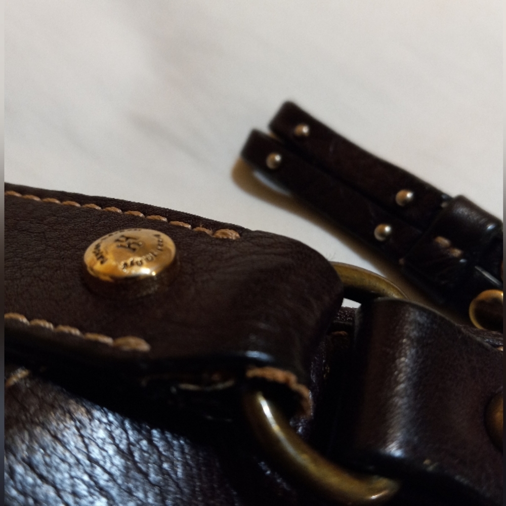 Hard to Find Hayden Harnett Ana Hobo Handbag in Chocolate Brown Leather - Picture 9 of 16